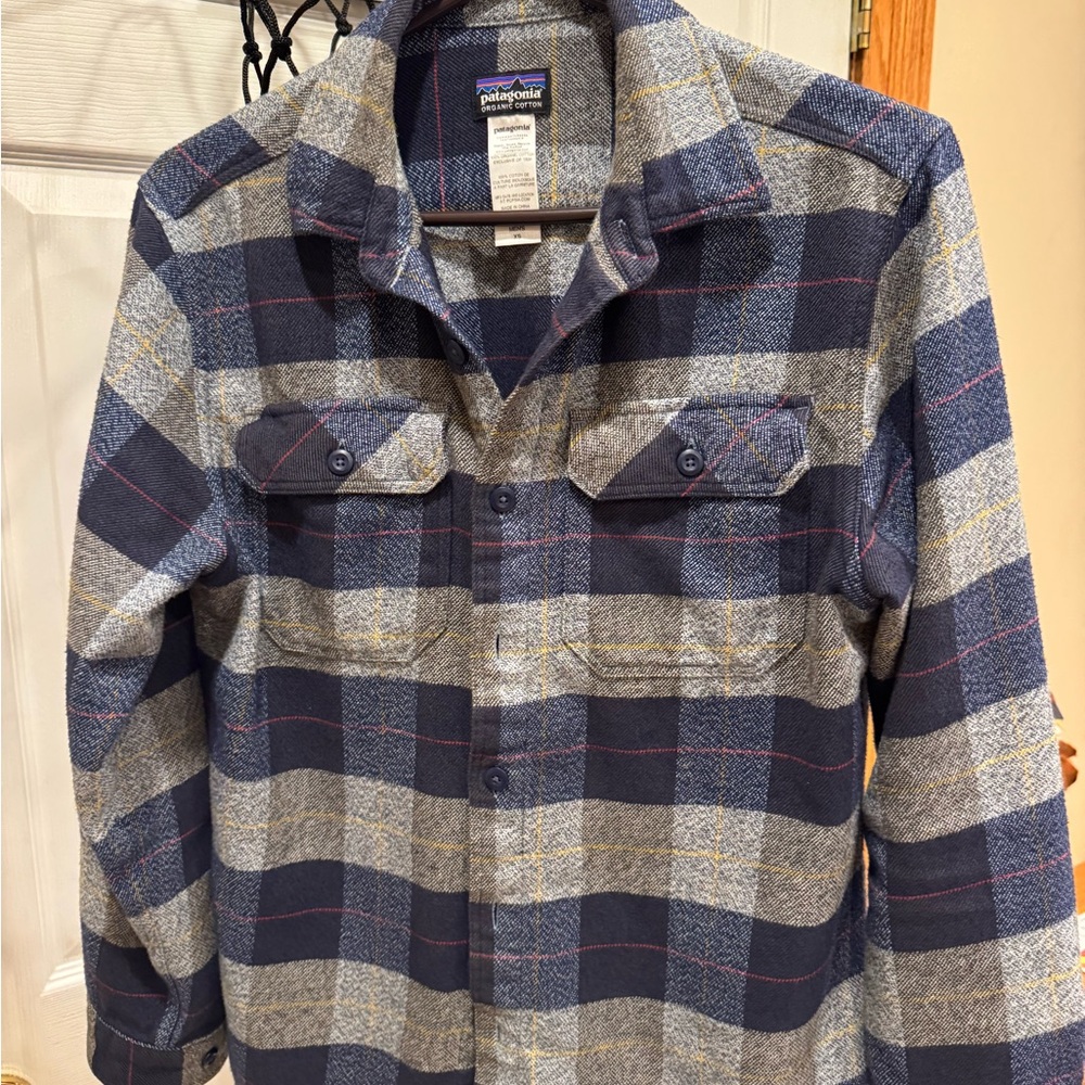 Patagonia Plaid Button-Up Fjord